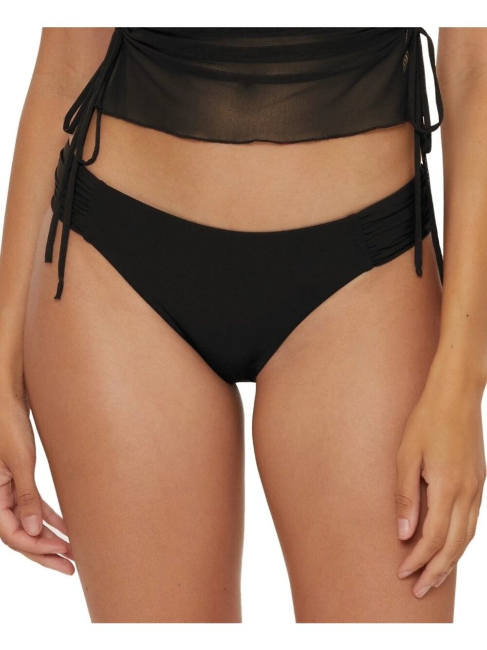NWT BECCA Muse American Fit Bikini Bottom Black Womens Size XL